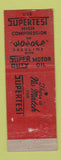 Matchbook Cover - Supertest oil gas Station Lafortune QC WORN