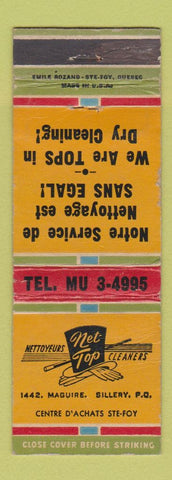 Matchbook Cover - Net Top Cleaners Sillery QC WORN