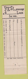 Matchbook Cover - Thrift Plan Loans Pittsburgh PA
