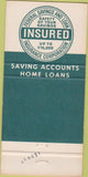 Matchbook Cover - First Federal Savings Battle Creek MI 30 Strike