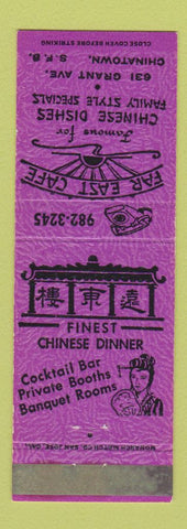 Matchbook Cover - Far East Cafe Chinese San Francisco CA WEAR