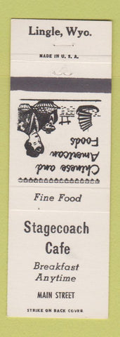 Matchbook Cover - Stagecoach Cafe Lingle WY Chinese