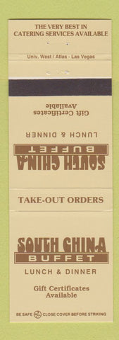 Matchbook Cover - South China Buffet Chinese Tempe Phoenix Glendale AZ