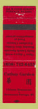 Matchbook Cover - Cathay Garden Chinese Restaurant Portage WI WEAR