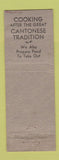 Matchbook Cover - Kowloon Chinese Restaurant Los Angeles CA WORN