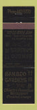 Matchbook Cover - Bamboo Gardens Chinese Restaurant Mayfield Heights OH