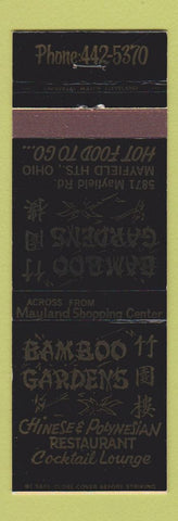 Matchbook Cover - Bamboo Gardens Chinese Restaurant Mayfield Heights OH