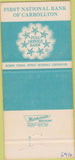 Matchbook Cover - First National Bank Dallas? 30 Strike