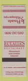 Matchbook Cover - La Posada de Albuquerque Restaurant Eulalia's Albuquerque NM