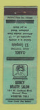 Matchbook Cover - Quincy Beauty Salon WEAR