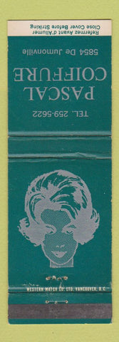 Matchbook Cover - Pascal Coiffure Salon