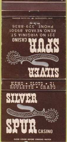 Matchbook Cover - Silver Spur Casino Reno NV 30 Strike