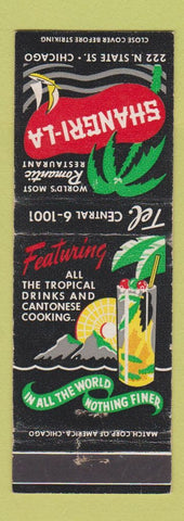 Matchbook Cover - Shangri La Restaurant Chicago IL