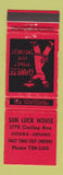 Matchbook Cover - Sun Lick House Chinese Ottawa ON