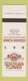 Matchbook Cover - Szechuan Flower Chinese Restaurant San Mateo CA