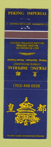 Matchbook Cover - Peking Imperial Chinese Restaurant McLean VA