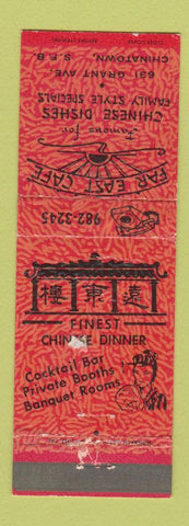 Matchbook Cover - Far East Cafe Chinese San Francisco CA WORN