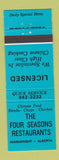 Matchbook Cover - Four Seasons Restaurants Wainwright AB