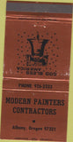Matchbook Cover - Modern Paints Contractors Albany OR 30 Strike
