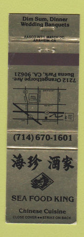 Matchbook Cover - Sea Food King Chinese Restaurant Buena Park CA