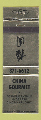 Matchbook Cover - China Gourmet Chinese Restaurant Cincinnati OH WEAR