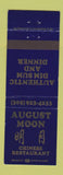 Matchbook Cover - August Moon Chinese Restaurant Hollywood FL WEAR