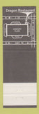 Matchbook Cover - Dragon Restaurant Chinese Birmingham AL WEAR
