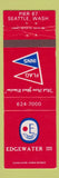 Matchbook Cover - Edgewater Inn Seattle WA