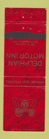 Matchbook Cover - Delphian Motor Inn New Philadelphia OH