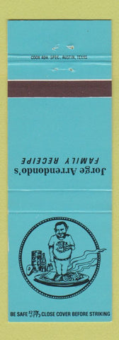 Matchbook Cover - Jorge Arrendondo's Restaurants Austin TX BLUE