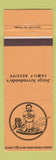 Matchbook Cover - Jorge Arrendondo's Restaurants Austin TX ORANGE