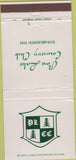 Matchbook Cover - Pine Lake Country Club West Bloomfield Township MI 30 Strike