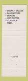 Matchbook Cover - Mahoning Cigar Tobacco Youngstown OH RED