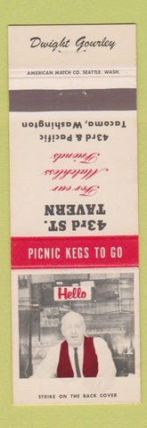 Matchbook Cover - 43rd St Tavern Tacoma WA