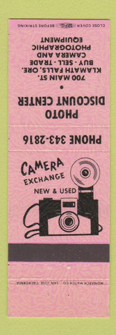 Matchbook Cover - Photo Discount Center Klamath Falls OR SALMON