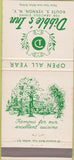 Matchbook Cover - Dibble's inn Vernon NY 30 Strike