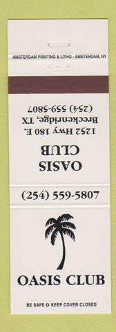 Matchbook Cover - Oasis Club Breckenridge TX