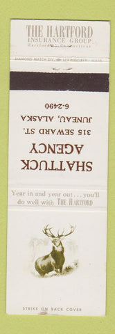Matchbook Cover - Hartford Insurance Shattuck Agency Juneau AK