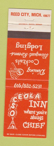 Matchbook Cover - Osceola Inn Reed City MI