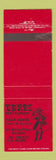 Matchbook Cover - Lords Restaurant Dunedin New Zealand