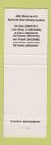 Matchbook Cover - Ingrid Bergman American Match Club Asheville NC