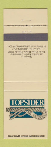 Matchbook Cover - Topside Lounge Ponte Vedra Beach FL