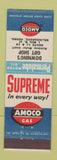 Matchbook Cover - Amoco oil gas Downing's Gift Shop Selinsgrove PA