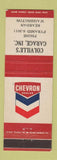 Matchbook Cover - Chevron oil gas Colville's Reardan WA