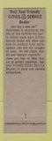 Matchbook Cover - Cities oil gas Modern Motor Mart Racine WI