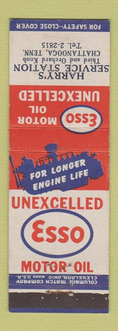 Matchbook Cover - Esso oil gas Harry's Chattanooga TN