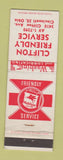 Matchbook Cover - Mobil oil gas Clifton Cincinnati OH
