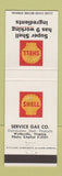 Matchbook Cover - Shell oil gas Wytheville VA