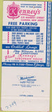 Matchbook Cover - Kenney's Camden NJ 30 Strike