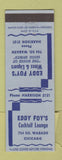 Matchbook Cover - Eddy Foy's Cocktail Lounge Chicago IL